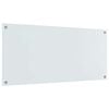 vidaXL Rivestimento da Cucina Bianco 110 x 50 cm vetro temperato