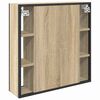 vidaXL Mobiletto per specchio da bagno Beige 60 x 16 x 60 cm