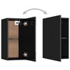 vidaXL Mobile Porta TV Nero Lucido 30,5x30x60 cm Legno Multistrato