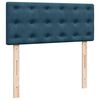 vidaXL Pouf Letto con Materasso Blu Scuro 120x190 cm Velluto