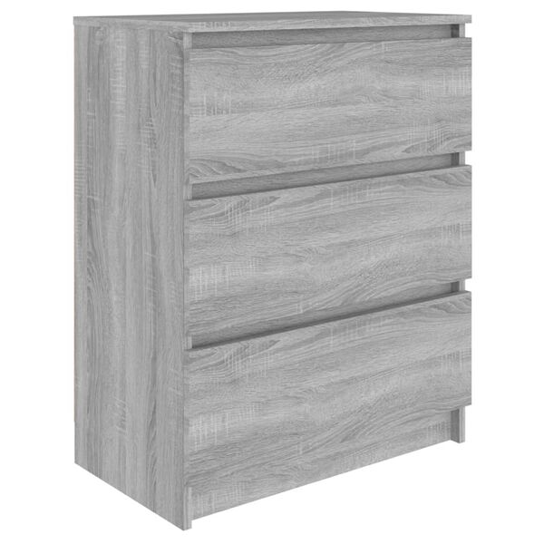 vidaXL Credenza Grigio Sonoma 60x35x76 cm in Legno Multistrato