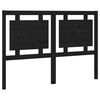 vidaXL Testiera per Letto Nera 140,5x4x100cm in Legno Massello di Pino