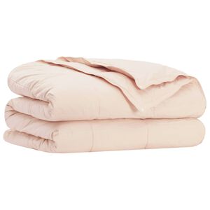 vidaXL Piumone 135 x 200 cm Tutte le stagioni Fibra di Kapok Beige