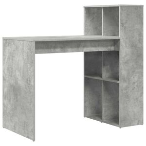 vidaXL Scrivania Grigio cemento Legno ingegnerizzato