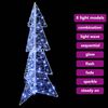 vidaXL Albero di Natale con 100 LED Bianco Freddo 120 cm Acrilico