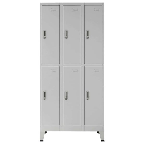 vidaXL Armadio con Locker Grigio 45 x 90 x 180 cm