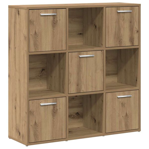 vidaXL Libreria Rovere Artigianale 90x28x90 cm in Legno Multistrato