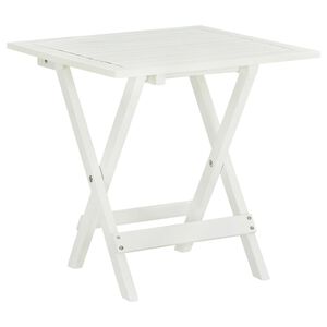 vidaXL Tavolo da Bistrot Bianco 46x46x47cm in Legno Massello di Acacia