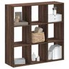 vidaXL Libreria Rovere Marrone 102x32x102 cm in Legno Multistrato