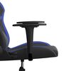 vidaXL Sedia da Gaming Nera e Blu in Similpelle