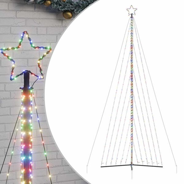vidaXL Albero di Natale a LED 789 LED Colorato 476 cm