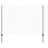 vidaXL Recinzione Euro con palo 10 x 1,5 m Acciaio rivestito in PVC