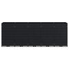 vidaXL Contenitore per Rifiuti per 5 Bidoni Nero 340 x 77,5 x 121,5 cm