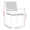 vidaXL Sedie da Giardino con Cuscini 2pz Nere 54x62,5x89 cm Polyrattan