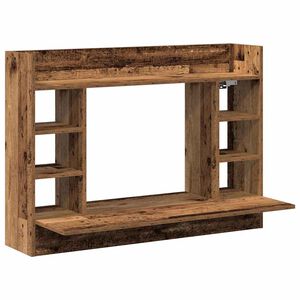 vidaXL Scrivania a parete Legno vecchio 105 x 48 x 75 cm