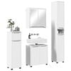 vidaXL Set di mobili per il bagno 4 pcs Bianco Legno multistrato