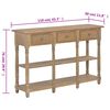 vidaXL Tavolino Consolle 110x30x76 cm in Legno Multistrato