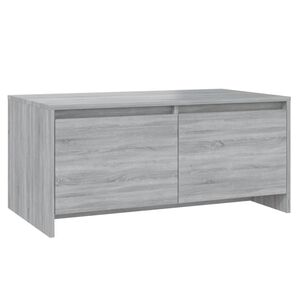 vidaXL Tavolino da Salotto Grigio Sonoma 90x50x41,5 cm in Truciolato
