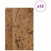vidaXL Pannelli decorativi 12 pcs Legno vecchio 40 x 60 x 0.27 cm