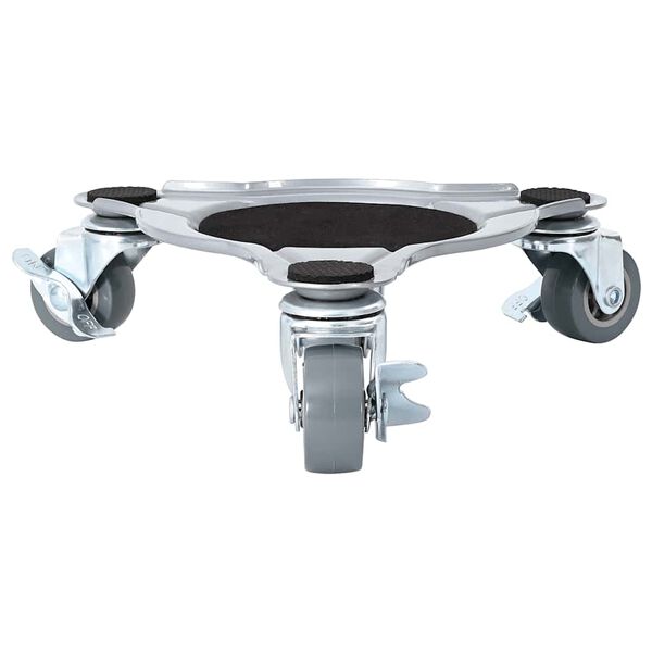 vidaXL Ruote per mobili 4 pz con sollevatore 19x17,5x6 cm Acciaio 1000 kg