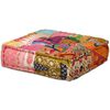 vidaXL Pouf Modulare a 4 Posti in Tessuto Patchwork
