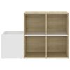 vidaXL Scarpiera Ingresso Bianco Rovere Sonoma 105x35,5x70 Multistrato
