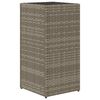 vidaXL Fioriere da Giardino 2 pz Grigie 30x30x60 cm in Polyrattan