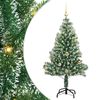 vidaXL Albero di Natale Artificiale Imbiancato con Luci LED 150 cm