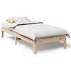 vidaXL Giroletto senza Materasso 80x200 cm in Legno Massello Pino