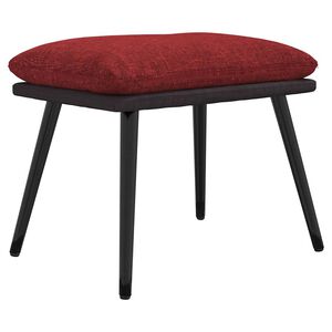 vidaXL Sgabello Rosso Vino 45x29,5x35 cm in Tessuto e Similpelle