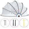 vidaXL Cupola per Piscina Rotonda 406x203 cm PVC