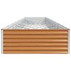 vidaXL Letto rialzato da giardino 970 x 100 x 36 cm Acciaio zincato