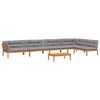 vidaXL Set Divano Pallet da Giardino 6 pz con Cuscini Massello Acacia