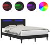 vidaXL Struttura del letto con testiera Nero 160 x 200 cm Similpelle