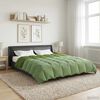 vidaXL Duvet Invernale Trapuntato Verde 200 x 200 cm Microfibra