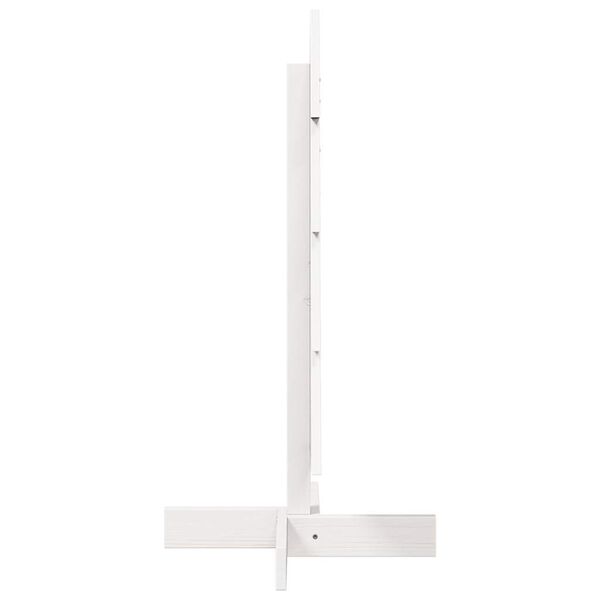 vidaXL Albero di Natale Decorativo Bianco 80 cm Legno Massello di Pino