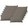 vidaXL Cuscino con cuscino HEERLEN 12 pz Grigio Chiaro Velluto