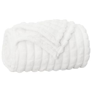 vidaXL Coperta Bianco 150 x 130 cm Panno