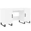 vidaXL Scrivania Bianca 140x50x75 cm in Legno Multistrato