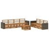 vidaXL Set divani 8 pz Legno di Acacia Massello