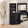 vidaXL Credenza Rovere Nero 40 x 40,5 x 135 cm Legno multistrato