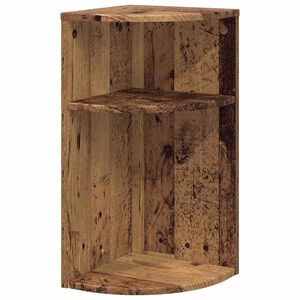 vidaXL Tavolino Legno vecchio 29,6 x 29,6 x 60 cm Legno ingegnerizzato