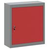 vidaXL Mobile per attrezzi con blocco Rosso e Grigio 50 x 20 x 55 cm