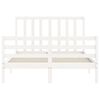 vidaXL Letto senza Materasso Bianco 140x190 cm Legno Massello di Pino