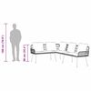 vidaXL Set Divano da Giardino 2 pcs Nero polyrattan