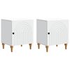 vidaXL Armadio da Notte 2 pcs Bianco 43 x 34,5 x 50 cm