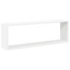 vidaXL Mensole Cubo 6pz Bianco Rovere Sonoma 80x15x26,5cm Multistrato