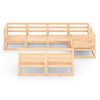 vidaXL Set Divani da Giardino 7 pz in Legno Massello di Pino