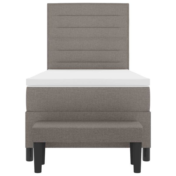 vidaXL Letto a molle con materasso Talpa 90 x 190 cm Tessuto