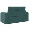 vidaXL Divano letto 60cm Verde Scuro Velluto